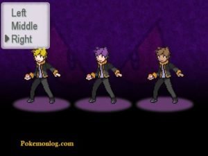 pokemon insurgence choose character and position