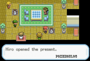 opening present in pokemon sweet 2th