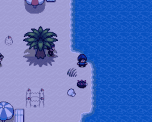 beach view in the game