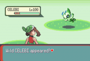 Wild celebi appeared