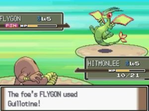 the foe flygon used gullotine