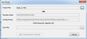 Randomizing the Sapphire ROM