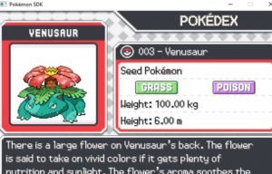 Take a look at the pokedex and Venusaur