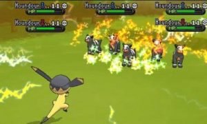 attacking the pokemon
