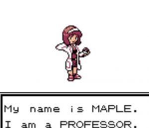 Maple is a professor