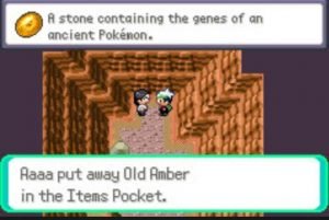 Stone containing the genes of ancient pokemon