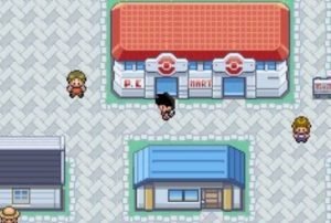 Visiting the pokemon center and mart