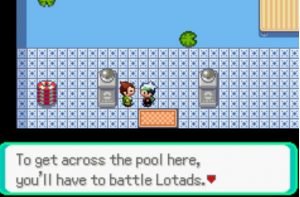 You will have to battle Lotads