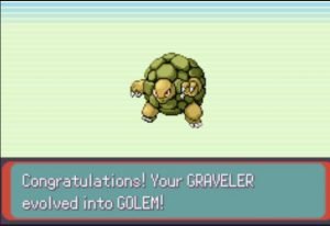 Your Graveler evolved into Golem