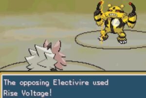 The opposing electivire used rise voltage